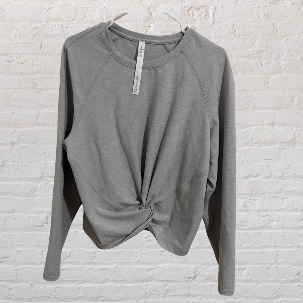 Lululemon Athletica Gray Twist Front Sweatshirt